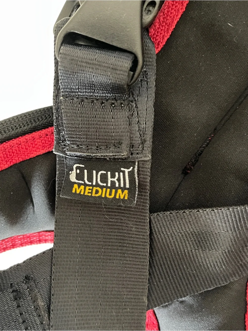 Sleepypod Clickit Utility 3 Point Dog Safety Travel Harness - Red/Medium